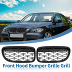 Set of 2 Front Hood Bumper Grilles for BMW 335d 328i 335i xDrive (E90)