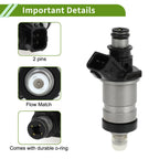 Fuel Injector for Honda Civic EX 1.6 (1999-2000) - 1 x Black