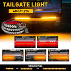 48" LED Strip Tailgate Light Bar for GMC Sierra 1500 2500HD 3500 (2014–2023)