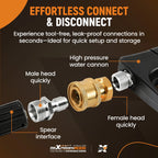 1/4" Quick Connect Socket to Female NPT Adapter for Pressure Washer Gun (2024–2025)