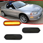 2X Smoke Amber LED Side Marker Lights for Honda Del Sol (1993–1997)