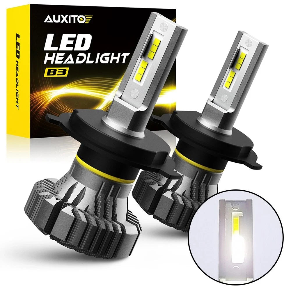 AUXITO LED Headlight Bulbs H4 9003 Combo Kit (High Low Beam, 6500K)