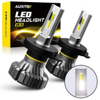 AUXITO LED Headlight Bulbs H4 9003 Combo Kit (High Low Beam, 6500K)