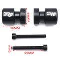 Black Swingarm Spool 6mm for Yamaha FZ6 (2004–2008) / R1 YZF-R1 (1998–2015) / YZF600R (2005)