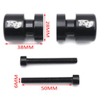 Black Swingarm Spool 6mm for Yamaha FZ6 (2004–2008) / R1 YZF-R1 (1998–2015) / YZF600R (2005)