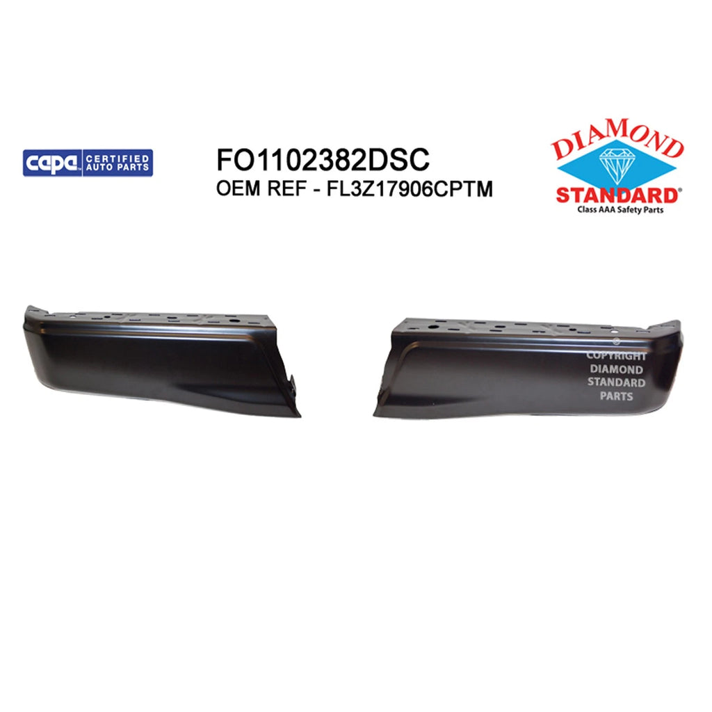 Replacement Primed Rear Bumper Face Bar for Ford Ranger (2019–2022)