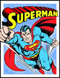 Tin Signs Retro Superman Classic TV Movie Cartoons #1402