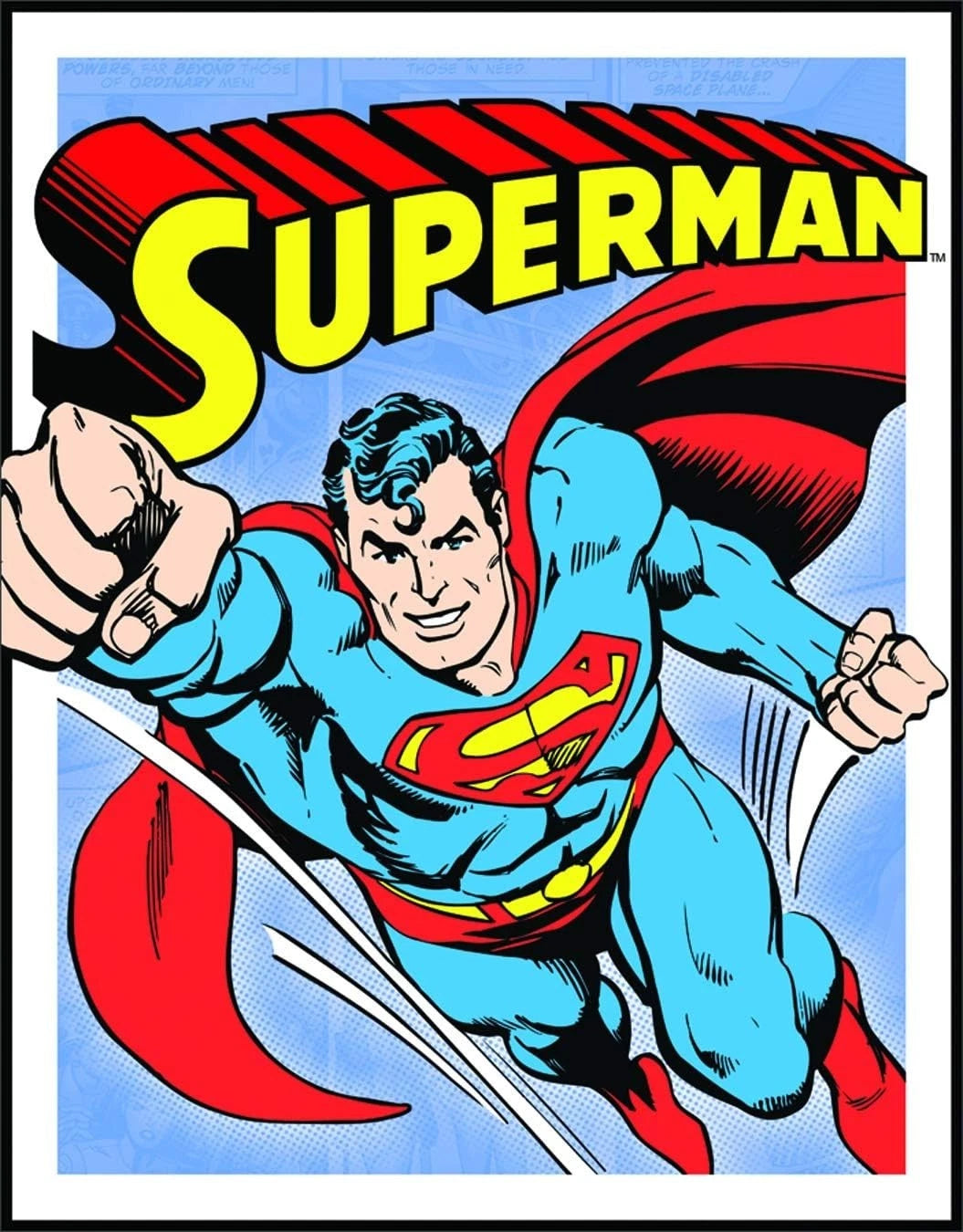 Tin Signs Retro Superman Classic TV Movie Cartoons #1402