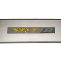 Door Badges w/Yellow Carbon Fiber 'SRT 8' Inlay for 2008-2014 Dodge Challenger