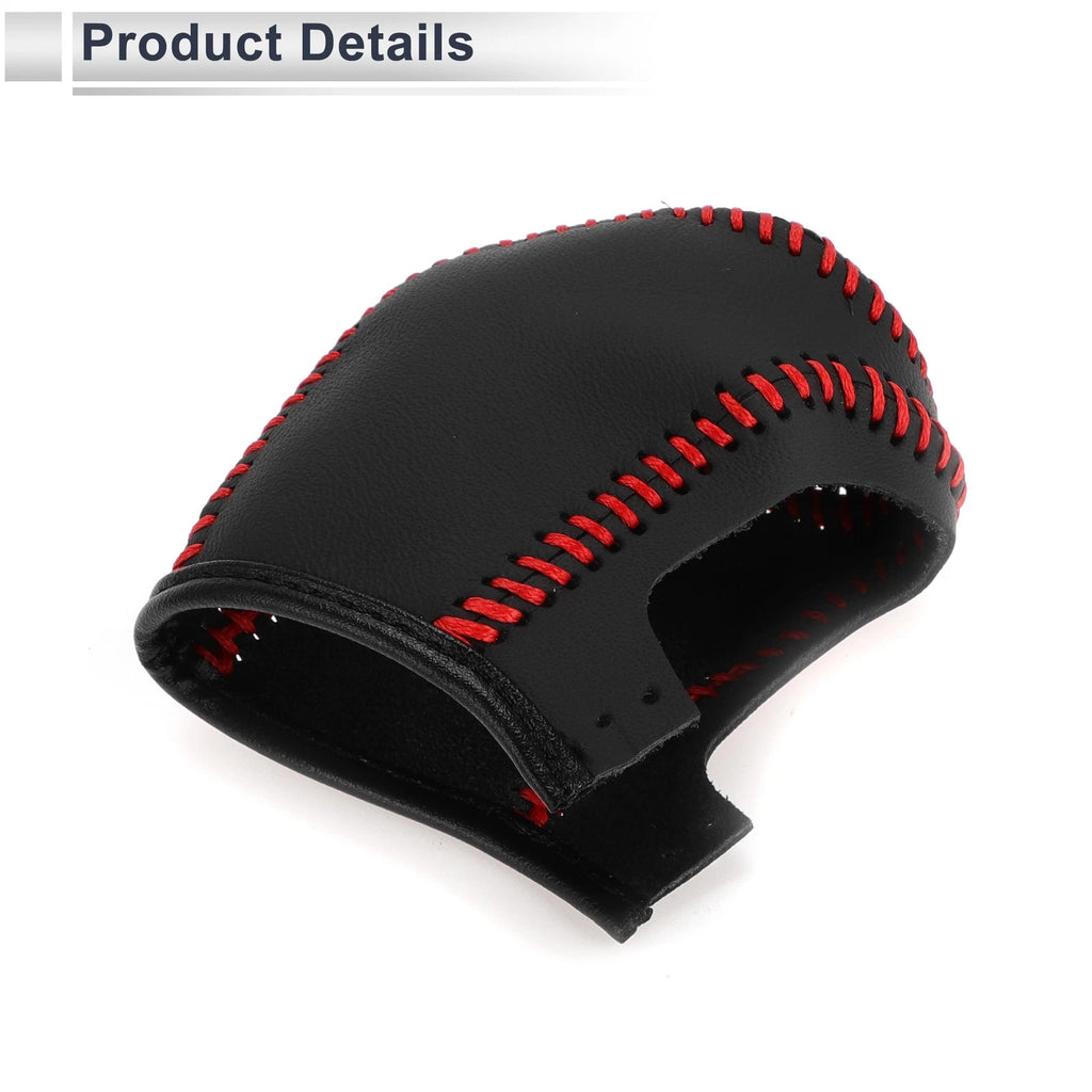 Gear Shift Knob Cover for Toyota Camry (2019–2022) Black Carbon Fiber Red