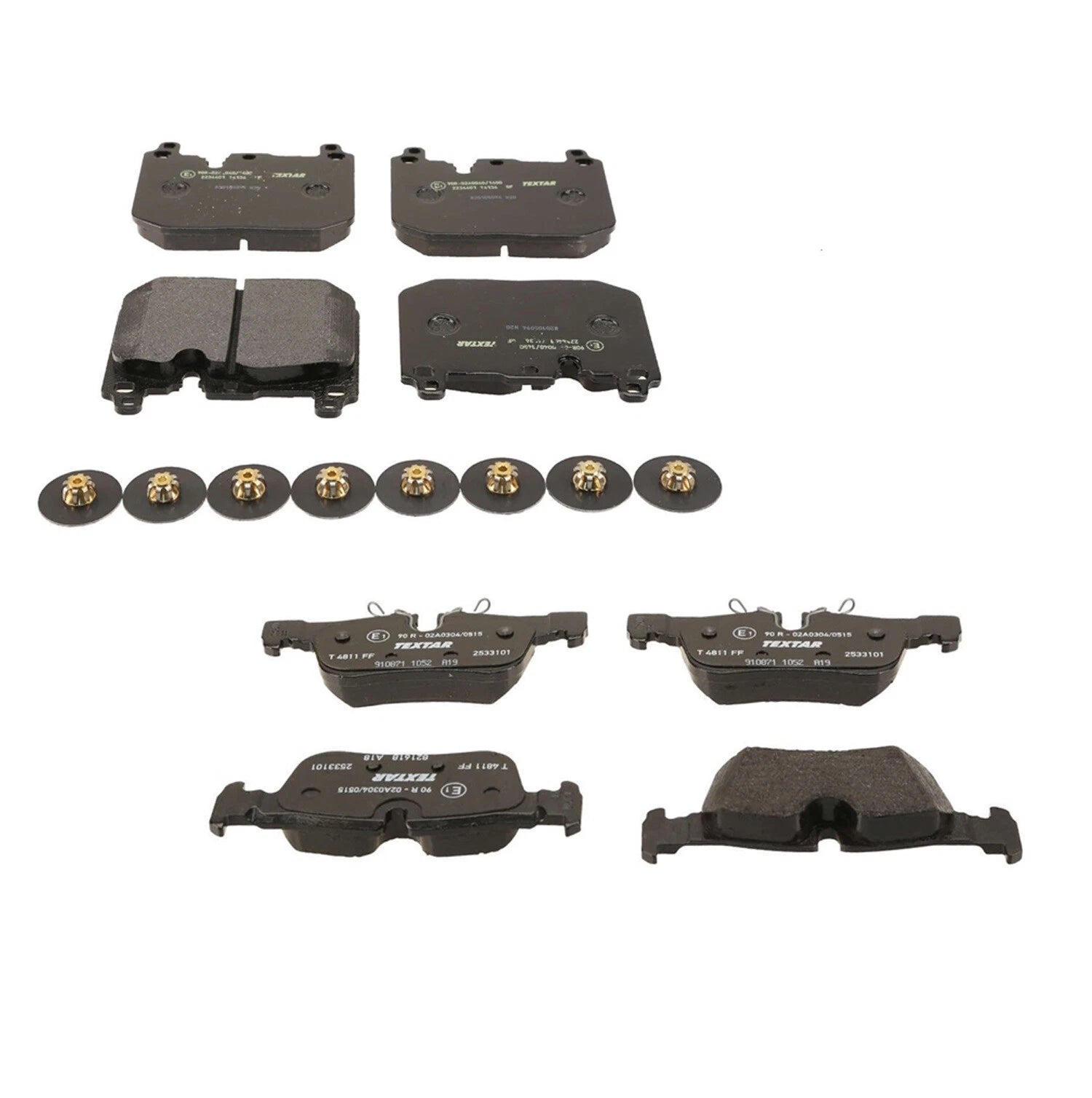 Textar Front & Rear Brake Pad Kit for BMW F39 X2, F56 Clubman, F60 Countryman (2018–2023)