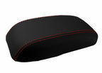 Leather Console Lid Armrest Cover for Dodge Neon (2000–2005) Red Stitch