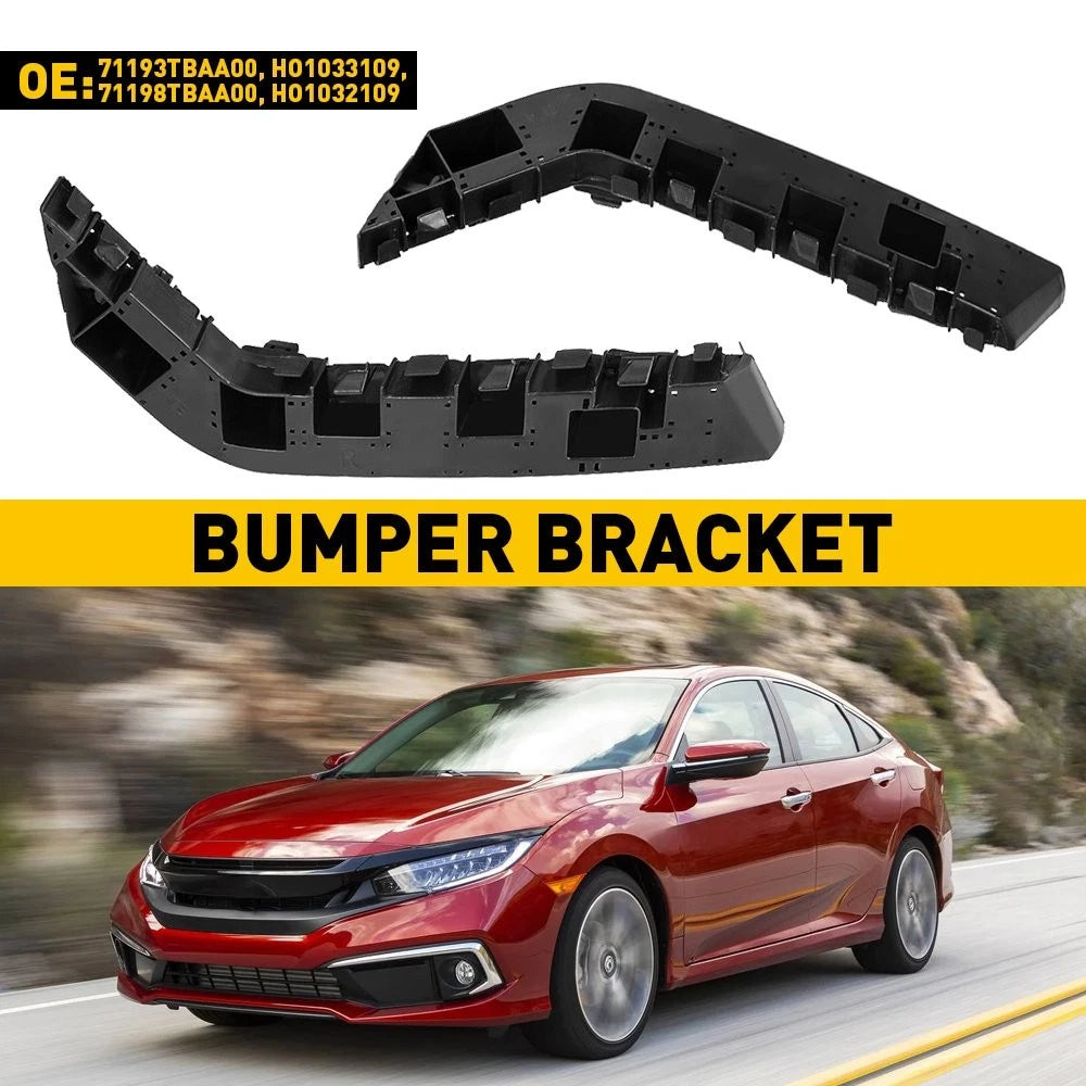 Front Retainer Bumper Bracket Support Mount LH+RH for Honda Civic (2016–2021)