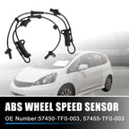 2 x ABS Wheel Speed Sensors for Honda CR-Z (2011-2016)