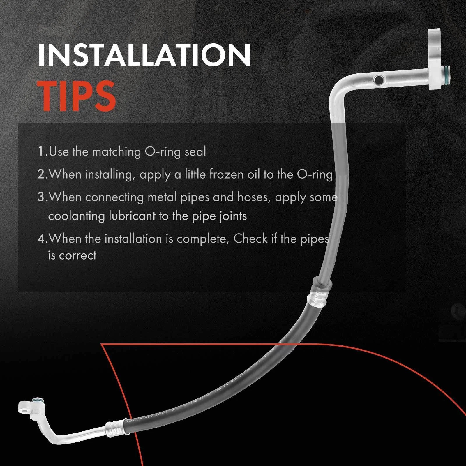 A/C Refrigerant Suction Line Hose for Subaru Outback (2015-2016)