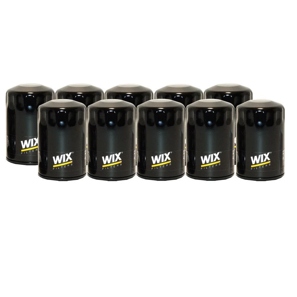 Set of 10 Wix 51522 Engine Oil Filters for (Spin-On)