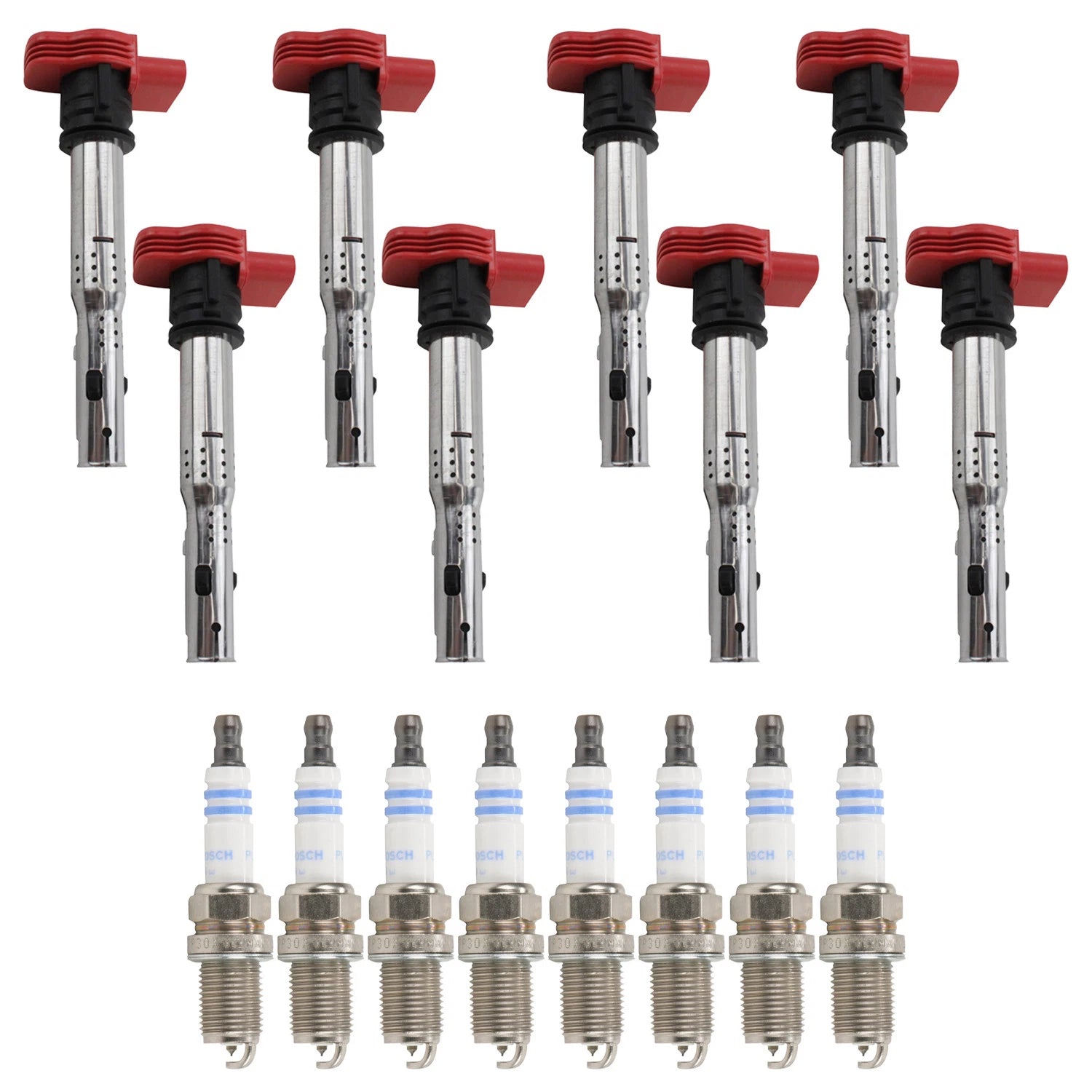 Set of 8 Ignition Coils & Spark Plugs for Audi S5 8T B8 4.2 V8