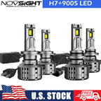 4X H7 9005 LED Headlight Bulbs for High/Low Beam (Conversion Kit)