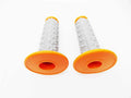KTM 125 Forseti Orange Grey Diamond Top Handlebar Grip Set