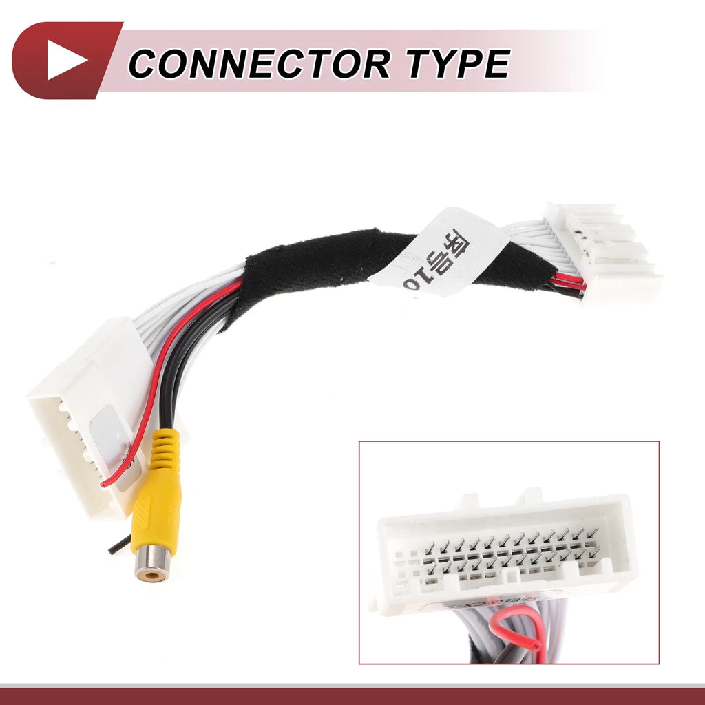 Rear View Camera Adapter Wire Harness Cable for Mazda CX-5 (2015) RCA 24 Pin