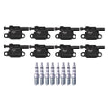 Set of 8 NGK Iridium IX Ignition Coils & Spark Plugs for Chevrolet GMC Pontiac (V8)