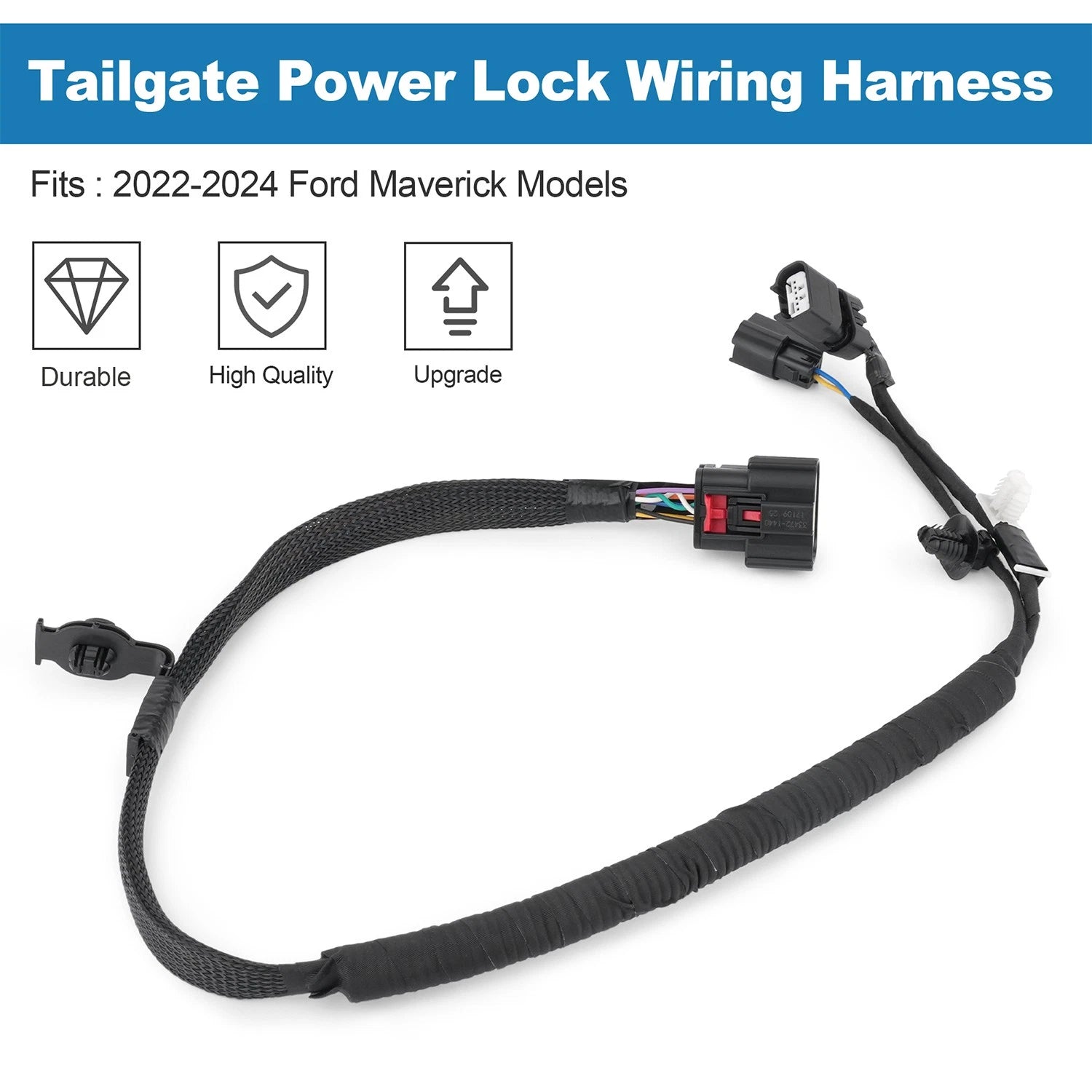 Tailgate Lock Wiring Harness NZ6Z-14A412-C for Ford Maverick (2022–2024)