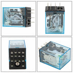 12VDC Power Relay MY4NJ 4NO 4NC 14 Pins for General Purpose Applications
