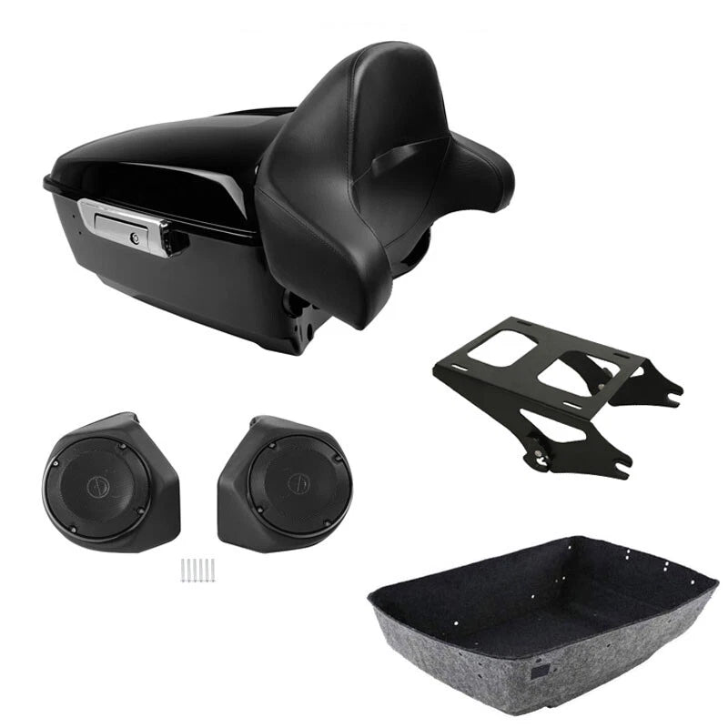 Backrest Speakers & Mount for Harley Touring Street Glide (2014–2026)