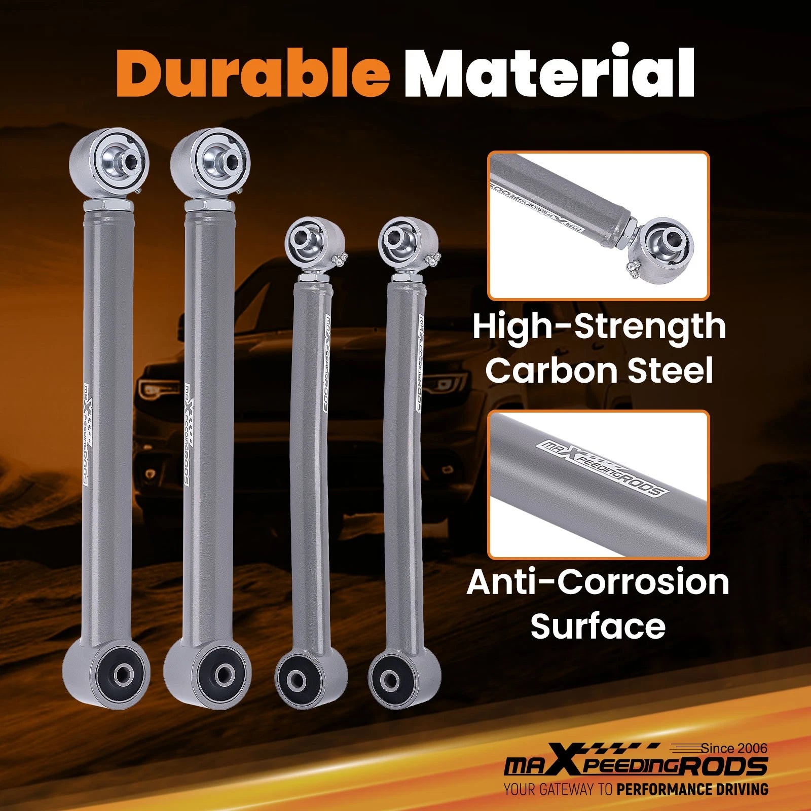 Adjustable Control Arms for Jeep Wrangler JK (2007-2018)
