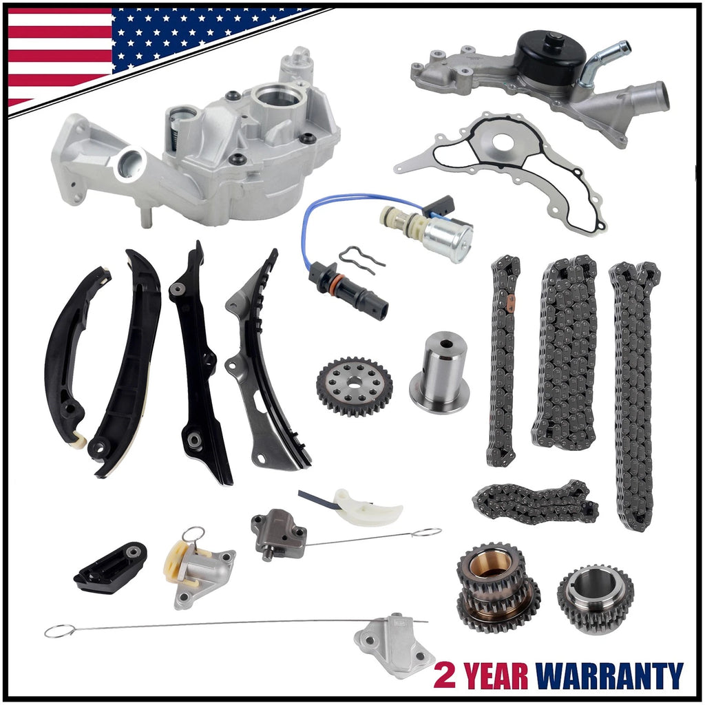 Timing Chain Kit with Water Oil Pump for Jeep Dodge Ram Chrysler 200 (2011–2015)