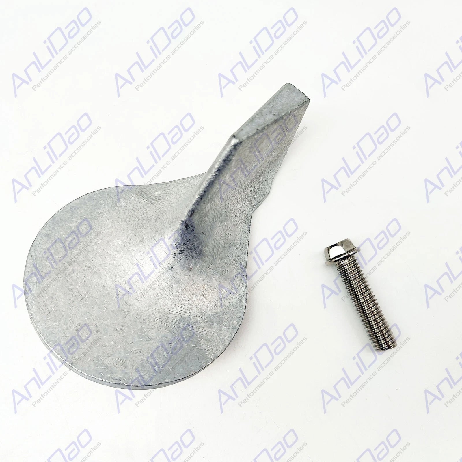 Zinc Trim Tab Anode & Bolt for MerCruiser Mercury (822777Q1, 18-6014, 46399A1)