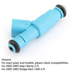 6PCS Fuel Injectors for 2002-2003 Jeep Liberty, Dodge Ram 1500 3.7L V6
