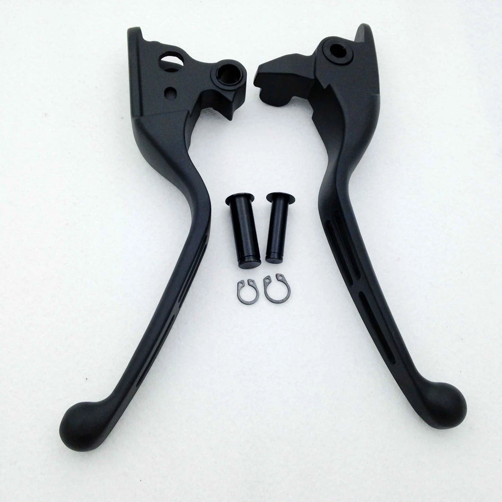 Black Brake Clutch Hand Levers for Harley Touring Trike FLHR FLHRC (2014–2023)