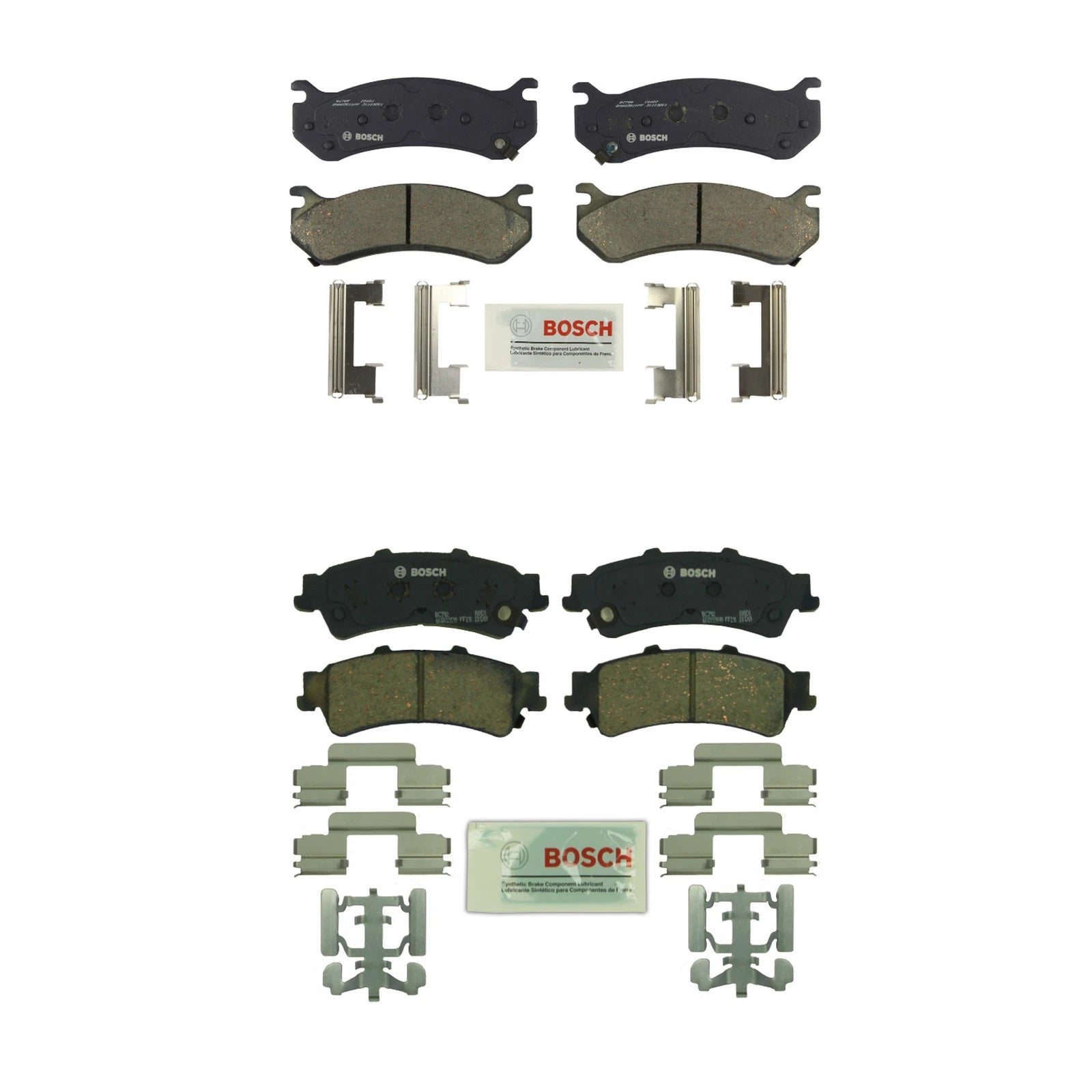 Set of 4 Bosch QuietCast Ceramic Disc Brake Pads for Cadillac Chevy GMC