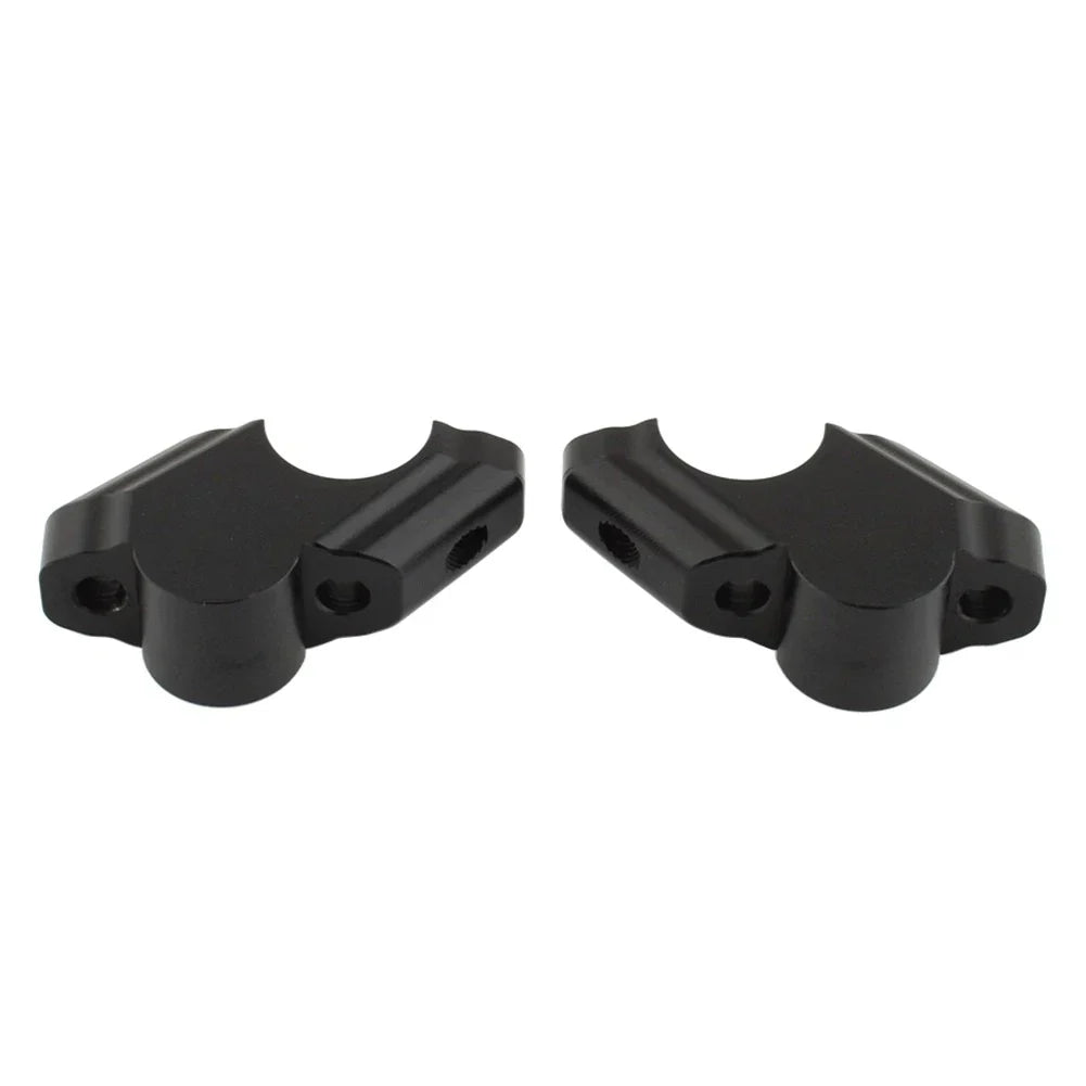 Black Offset Handlebar Riser Clamp for Yamaha Tenere 700 (2019-2025)