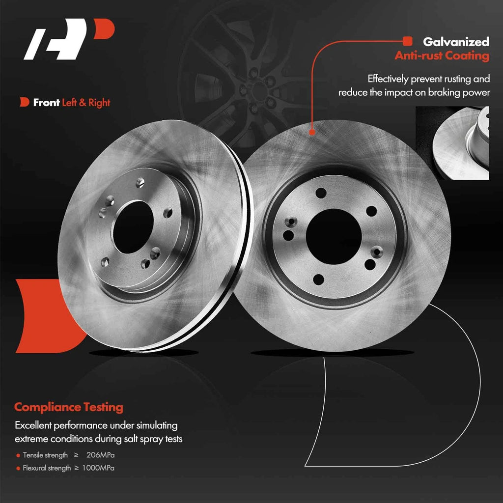 Front Disc Brake Rotor for Kia Sorento (2011–2013) & Hyundai Santa Fe (2011–2013)