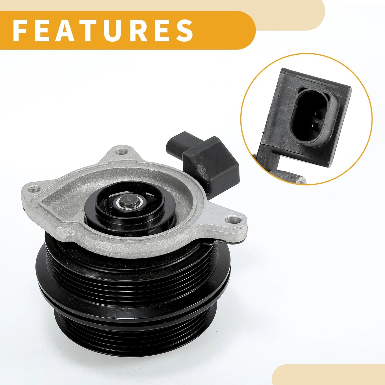 Water Pump with Gasket for Audi A1 (2011–2014) VW Jetta (2016–2018) No. 03C121004J