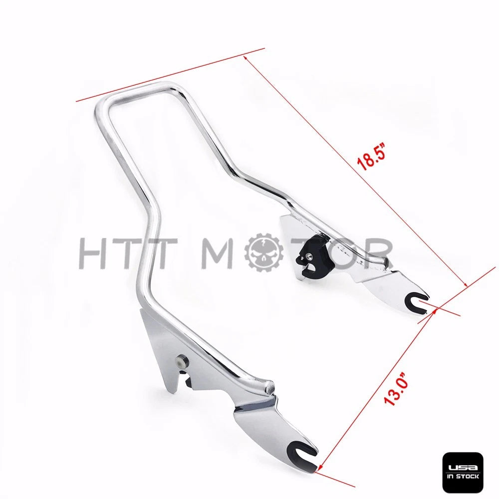 Detachable Backrest Sissy Bar for Harley Touring Street Glide Road King (2009–2020)