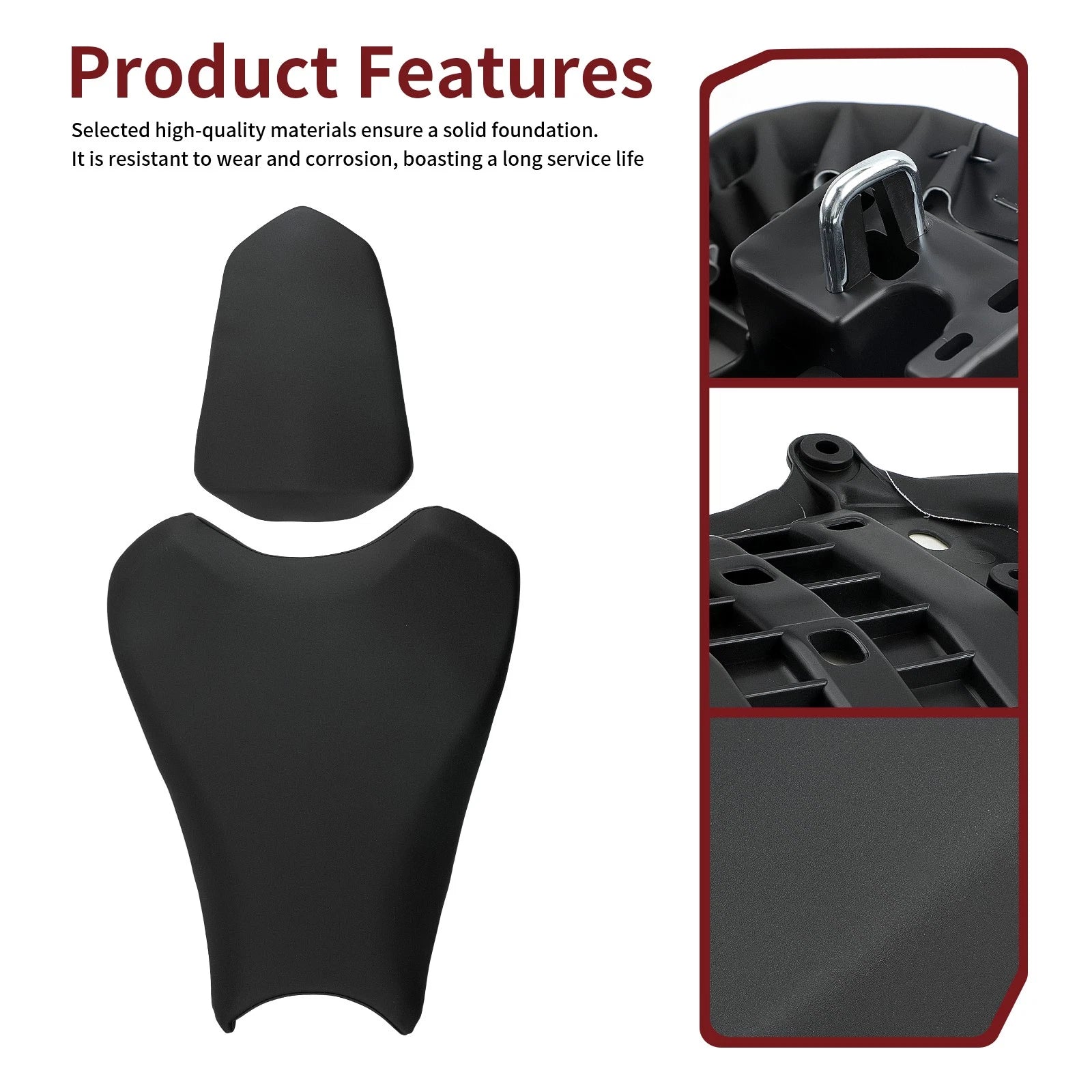 Front Driver & Rear Passenger Seat for Honda CBR1000RR (2008–2016) 77100-MKF-D41 77300-MKF-D41