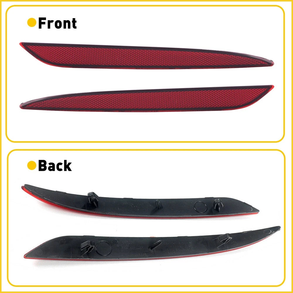 Set of 2 Rear Bumper Reflector Lamps for Tesla Model 3 (2017–2023)