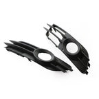Black Front Bumper Fog Light Grille for Audi A6 C7 (2012-2015)