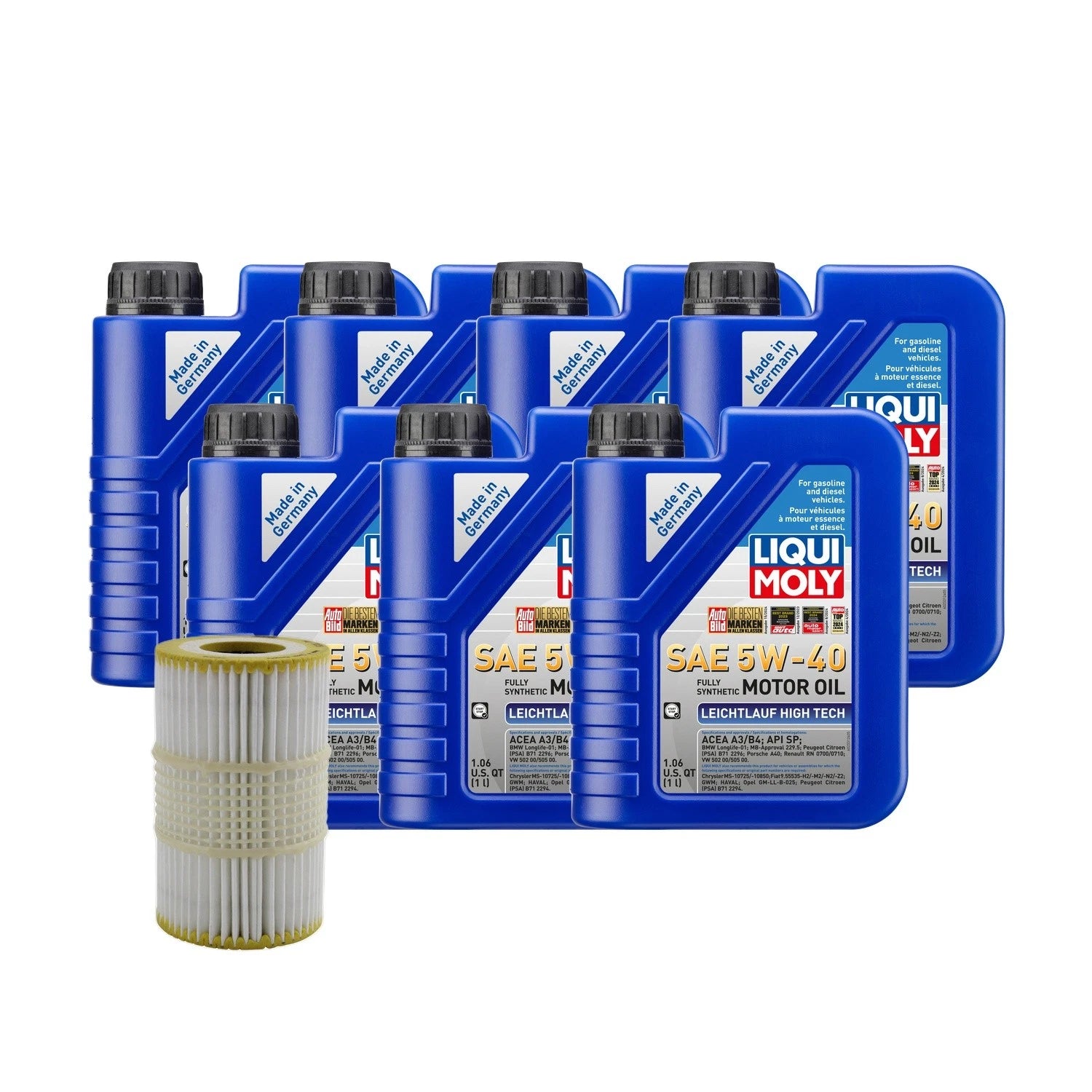 Oil Change Kit for Audi CREC/CREH (7L Liqui Moly 5W40)