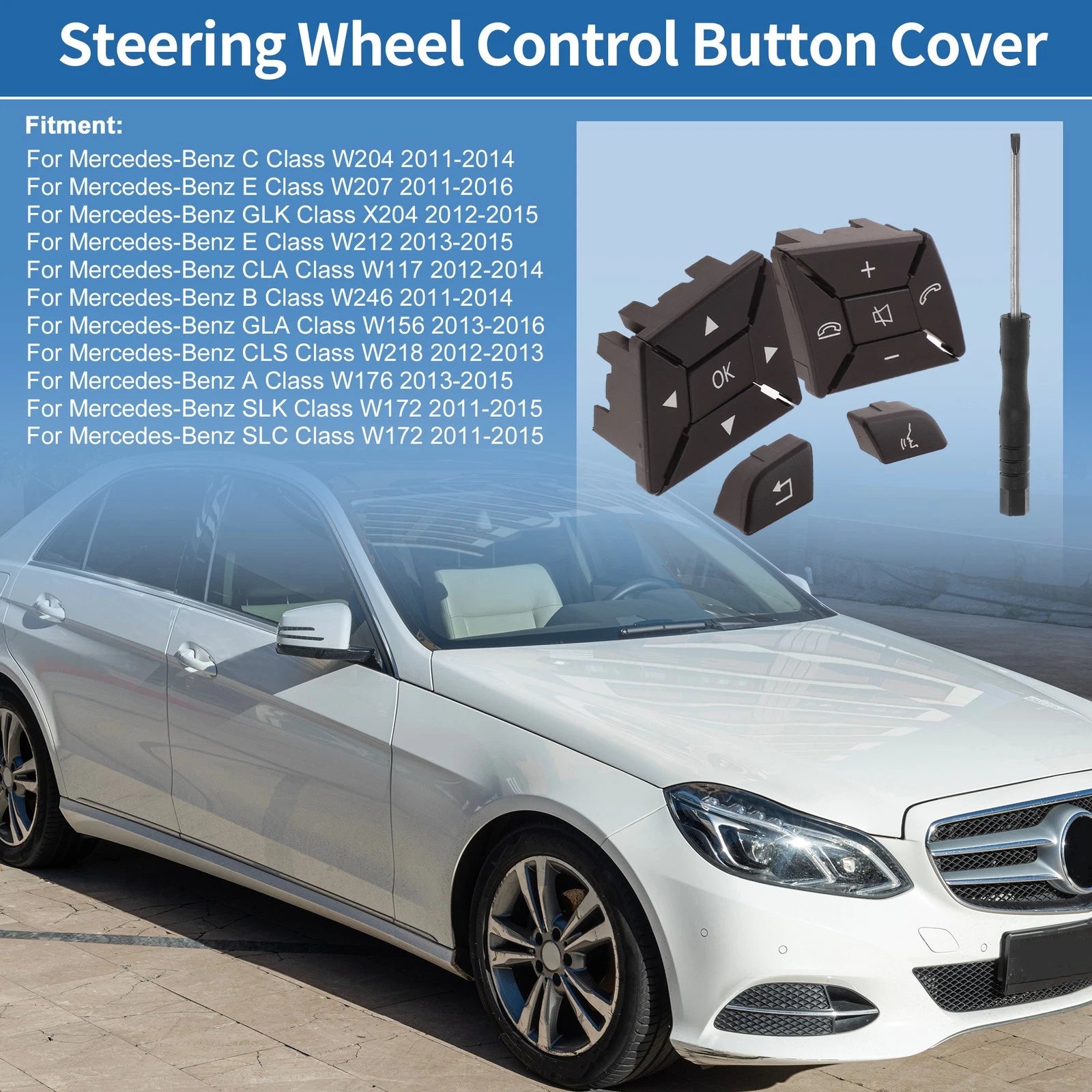 Steering Wheel Control Button Cover for Mercedes-Benz (No. 2185400162)