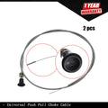 2 Pack Push Pull Choke Cable for Universal Applications (63")