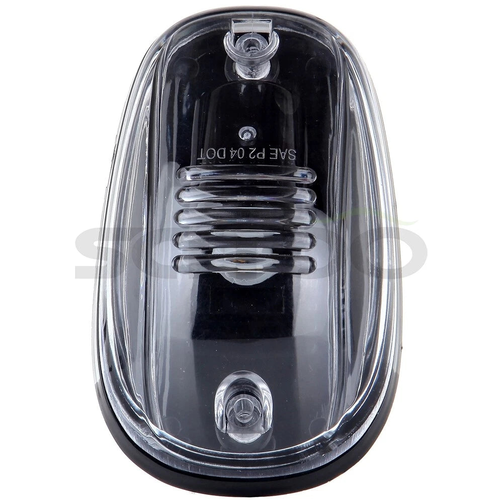 5X Clear Roof Cab Marker Light Lens + Wiring Pack for Dodge Ram 1500/2500/3500 (2002–2018)