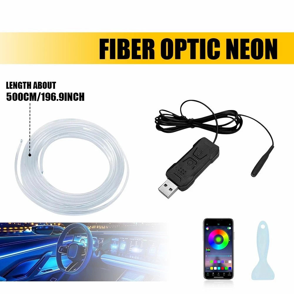 5M RGB LED Interior Atmosphere Light for Ford F-150, Silverado, Civic