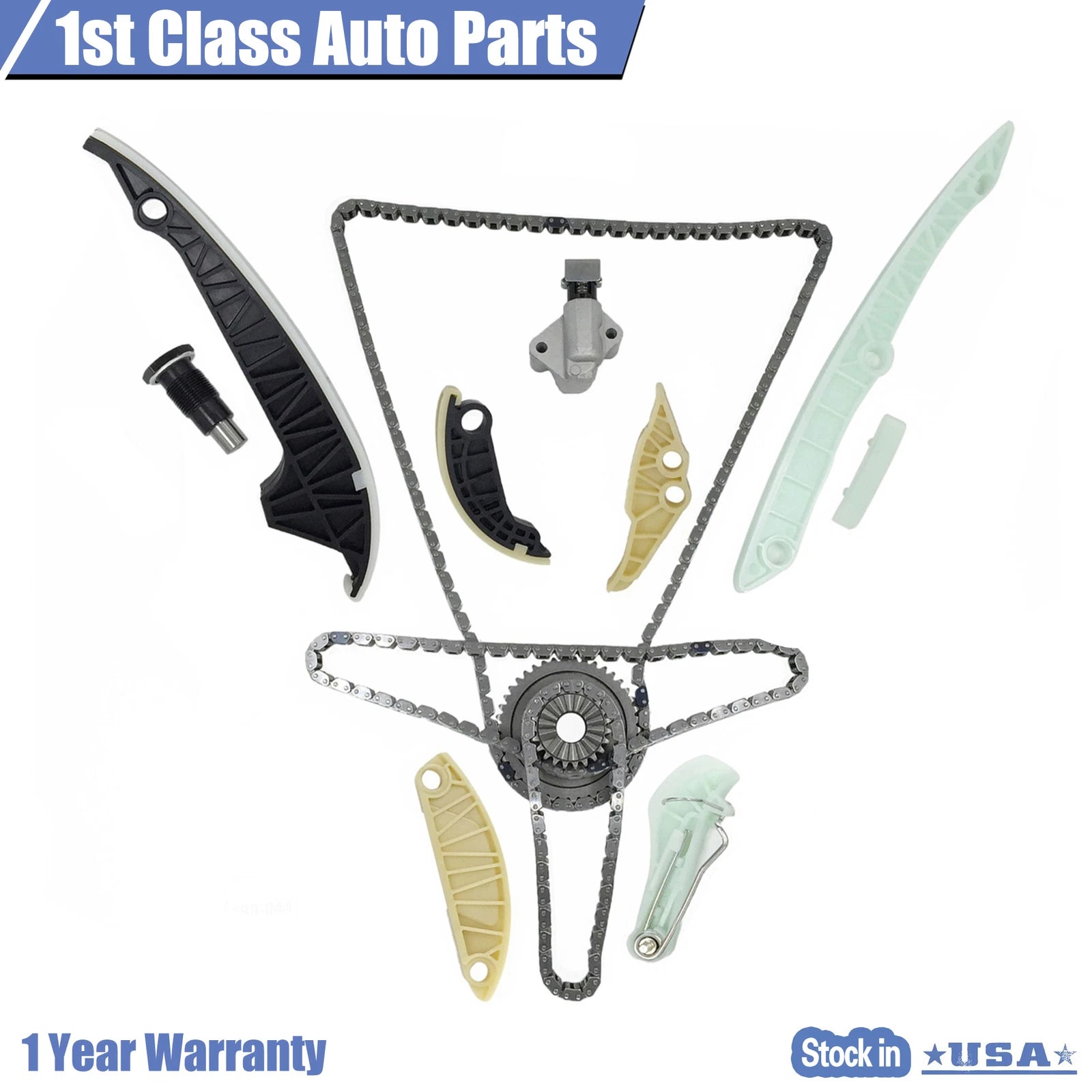 Timing Chain Kit for Audi A3 A4 A5 A6 Q5 VW Tiguan Jetta Eos Beetle (2008-2015)