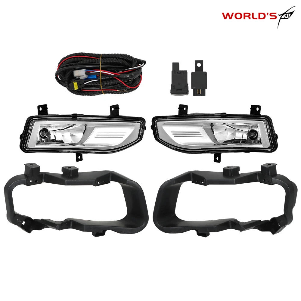 Fog Lights for Nissan Kicks (2017–2019) with Wiring and Bulbs Pair