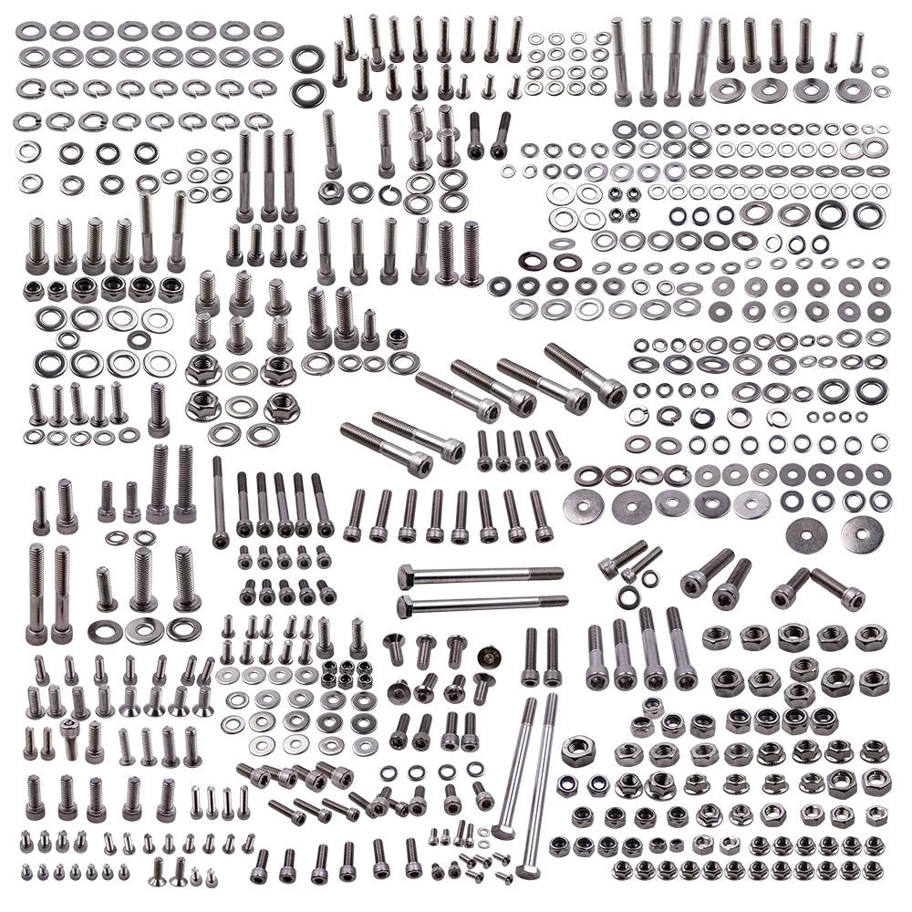 659Pc ATV Polished Stainless Steel Bolt Kit For Yamaha Banshee 350 YFZ350 659