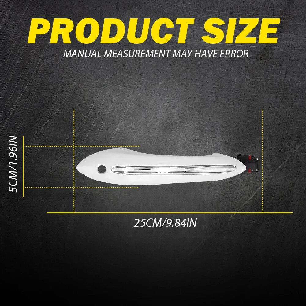 Keyless Go Door Handle for BMW F10 F01 (2011–2017) - Mineral White Front Left
